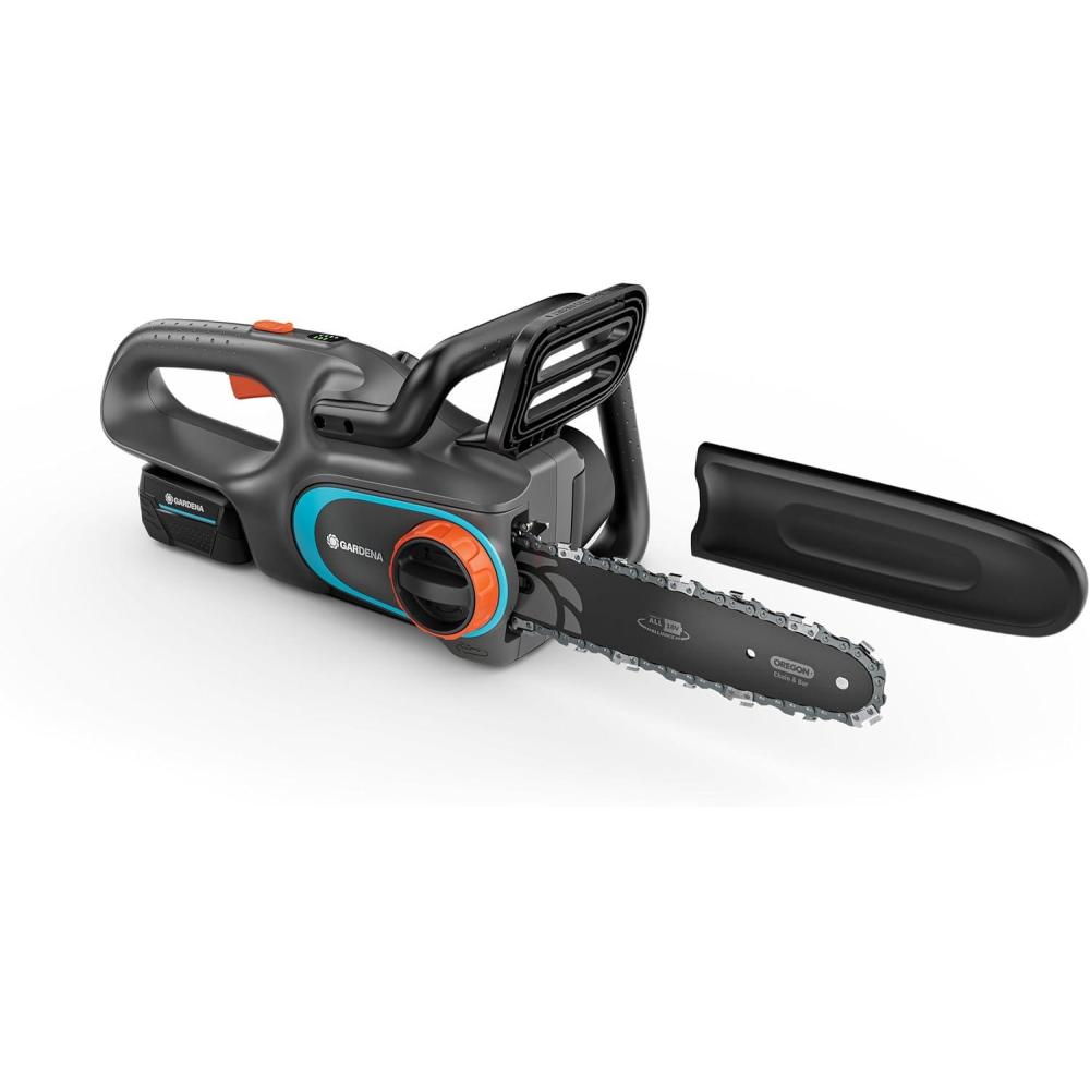 imageGARDENA Trononneuse PowerSaw 25018 V prte lemploi alimente par batterie avec batterie P4A de 18 V