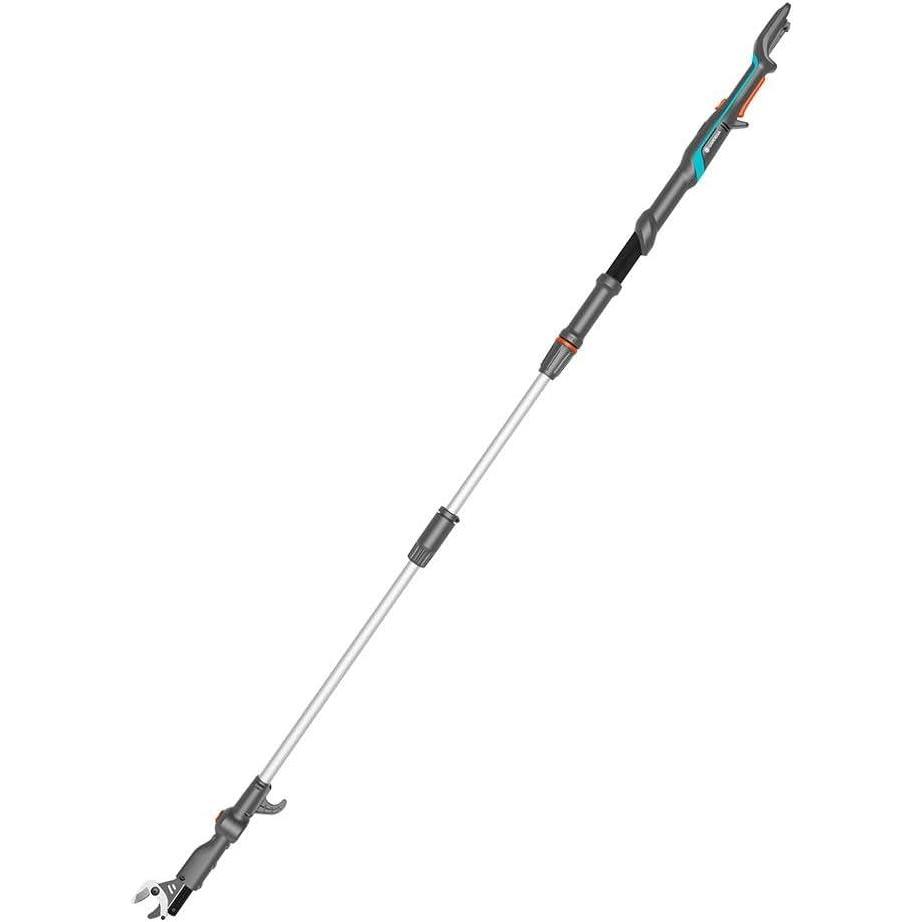 imageGardena Cisaille Arbres tlescopique sans Fil HighCut 25018V P4A Kit prt lemploi brancheurs avec Manche tlescopique pour Branches jusqu 4 m de Haut tte de Coupe pivotante 1477420avec batterie