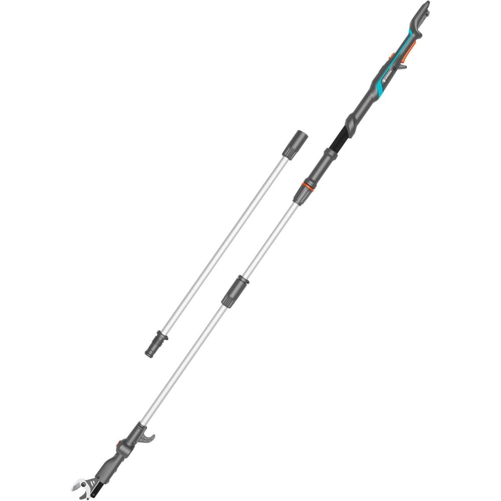 imageGardena Cisaille  Arbres tlescopique sans Fil HighCut 36018V P4A Kit prt  lemploi brancheurs avec Manche tlescopique pour Branches jusqu 5 m de Haut tte de Coupe pivotante 1477620sans batterie
