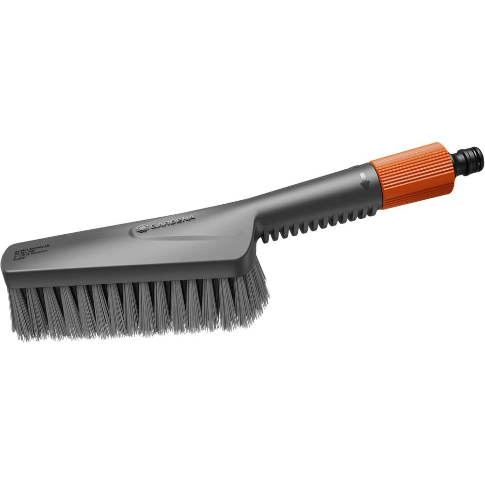 imageGardena Cleansystem Brosse de Lavage  Main S Souple  Brosse de Nettoyage avec Connexion pour Tuyau Brosse Plate pour Les endroits troits ampamp Les Zones sensibles avec dbit rglable 1884020