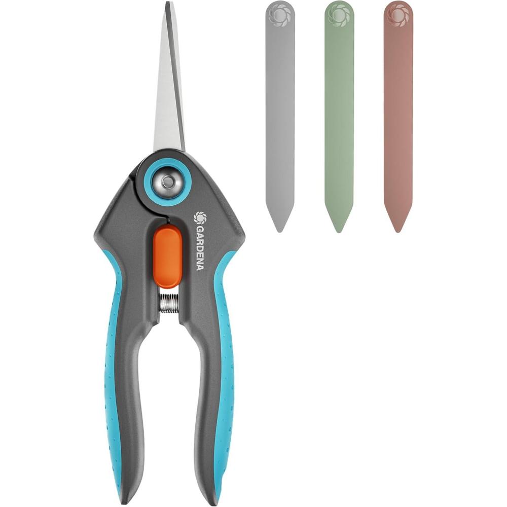 imageGardena Couteau de rcolte VeggieCut couteau en acier inoxydable pour rcolter nettoyer et plucher les lgumes manche antidrapant va au lavevaisselle 1221120Set