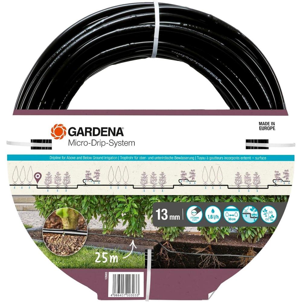 imageGardena Drip Irrigation Line for Bushes Or Hedges 25 m