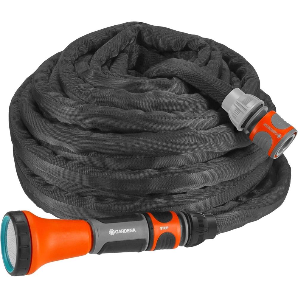 imageGardena Liano Rangement de tuyau TapFix Permet de ranger un tuyau Liano jusqu 20 m montage sans vis rsistant aux UV et au gel compatible avec filetage G 1 G 34 et G pouces 185902010m lance darrosage