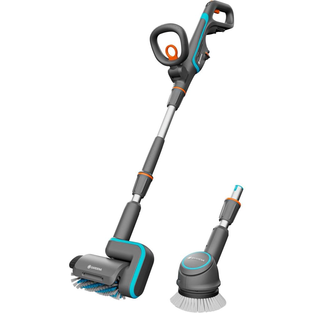 imageGardena Nettoyeur multifonction sans fil AquaBrush Universal 0418V PVA solo appareil de nettoyage sur batterie nettoyage humide des sols de terrasses sans batterie 1484255