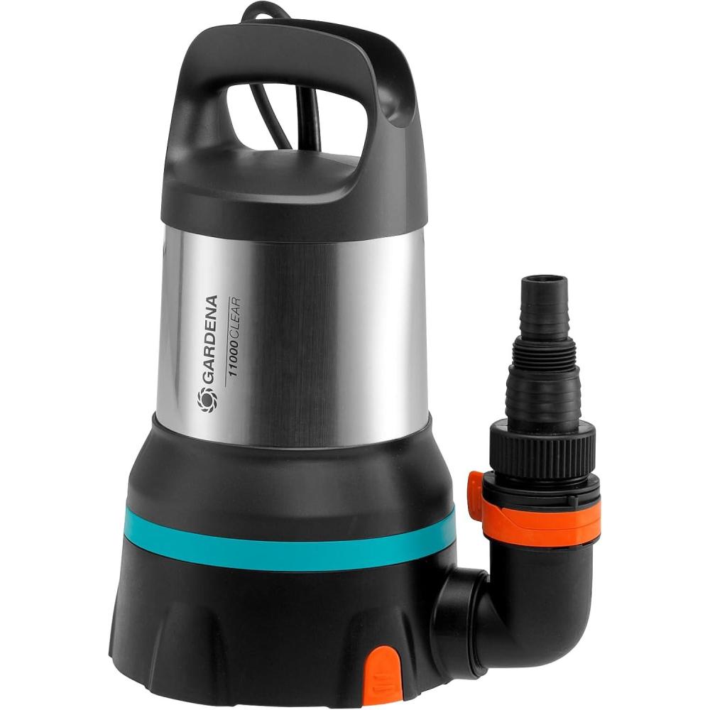 imageGardena Pompe submersible eau claire 8600 Acier inoxydable Noir Bleu jusqu 8600 lh Flotteurjusqu 11000 lh LEDAquasensor