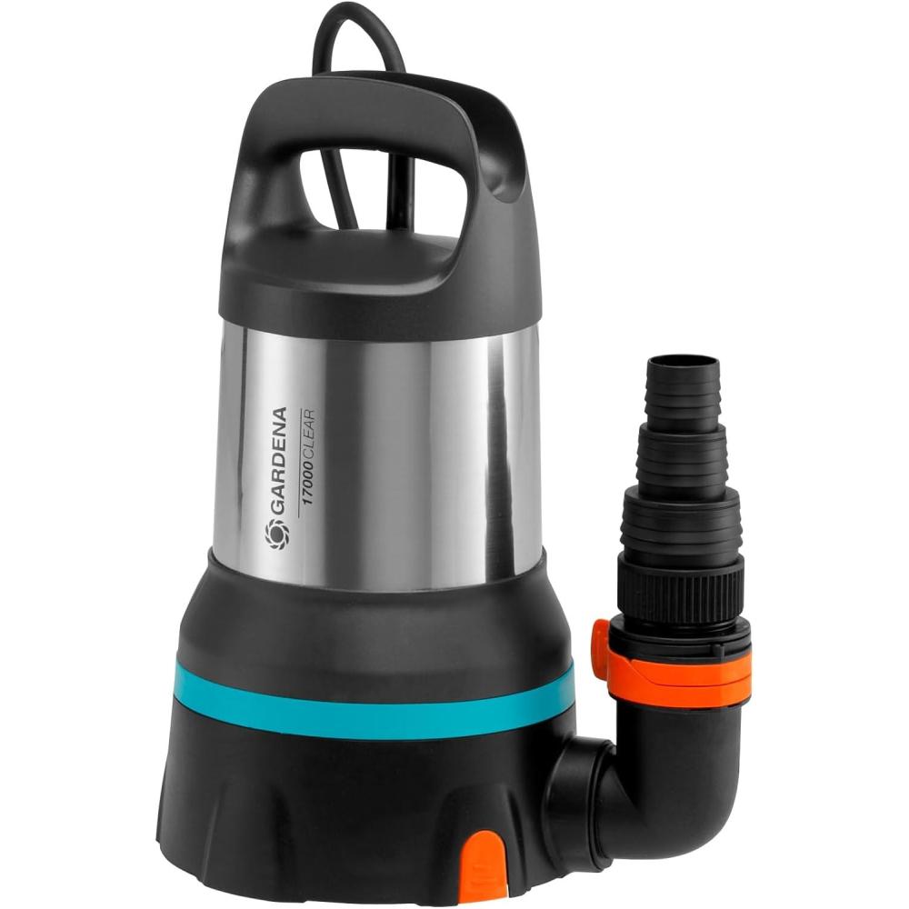 imageGardena Pompe submersible eau claire 8600 Acier inoxydable Noir Bleu jusqu 8600 lh Flotteurjusqu 17000 lh LEDAquasensor