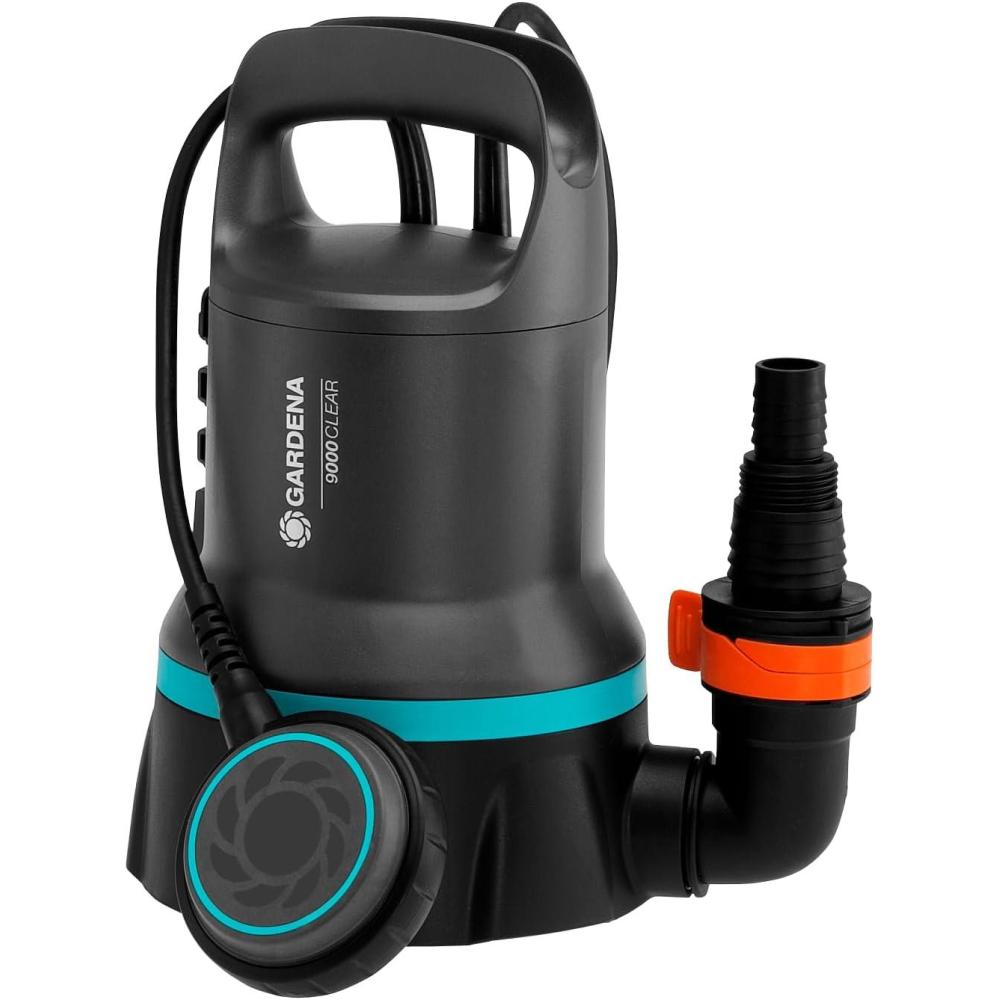 imageGardena Pompe submersible eau claire 8600 Acier inoxydable Noir Bleu jusqu 8600 lh Flotteurjusqu 9000 lh Flotteur