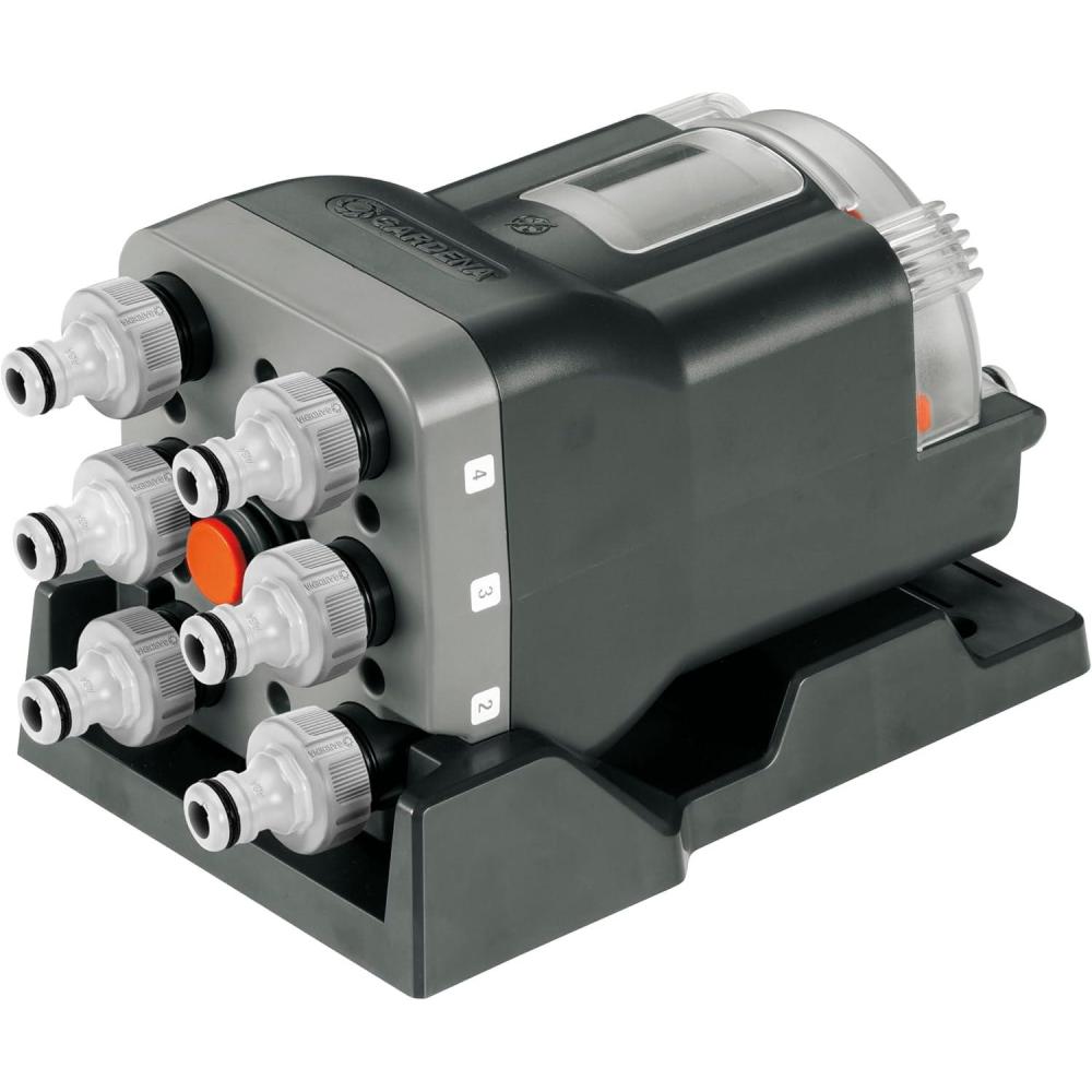 imageGardena Slecteur automatique distributeur 6 voies fonctionnement facile peu encombrant utilisation flexible idal mme pour basse pression deau filetage mle 34 Pouce 119720Distributeur deau automatique 6 voies