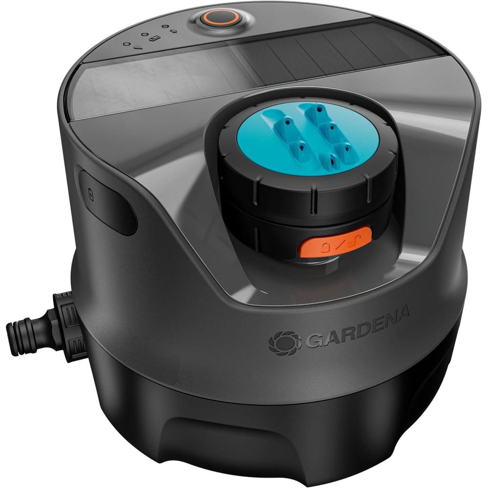 imageGardena Systme darrosage AquaPrecis aliment par lnergie solaire utilisation prcise de leau pour les jardins jusqu 320 m commande Bluetooth installation facile 1600020En surface