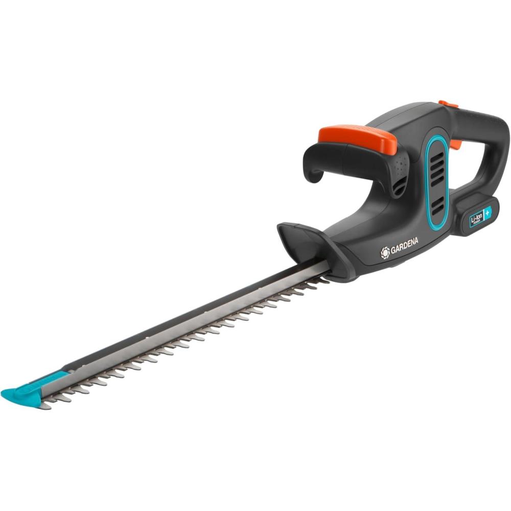 imageGardena TailleHaies EasyCut Li Taillebuissons avec Batterie puissante de 144 V LiION poigne ErgoTec et bute darrt 98362040 cm 14 4 V 2 0 Ah batterie incluse