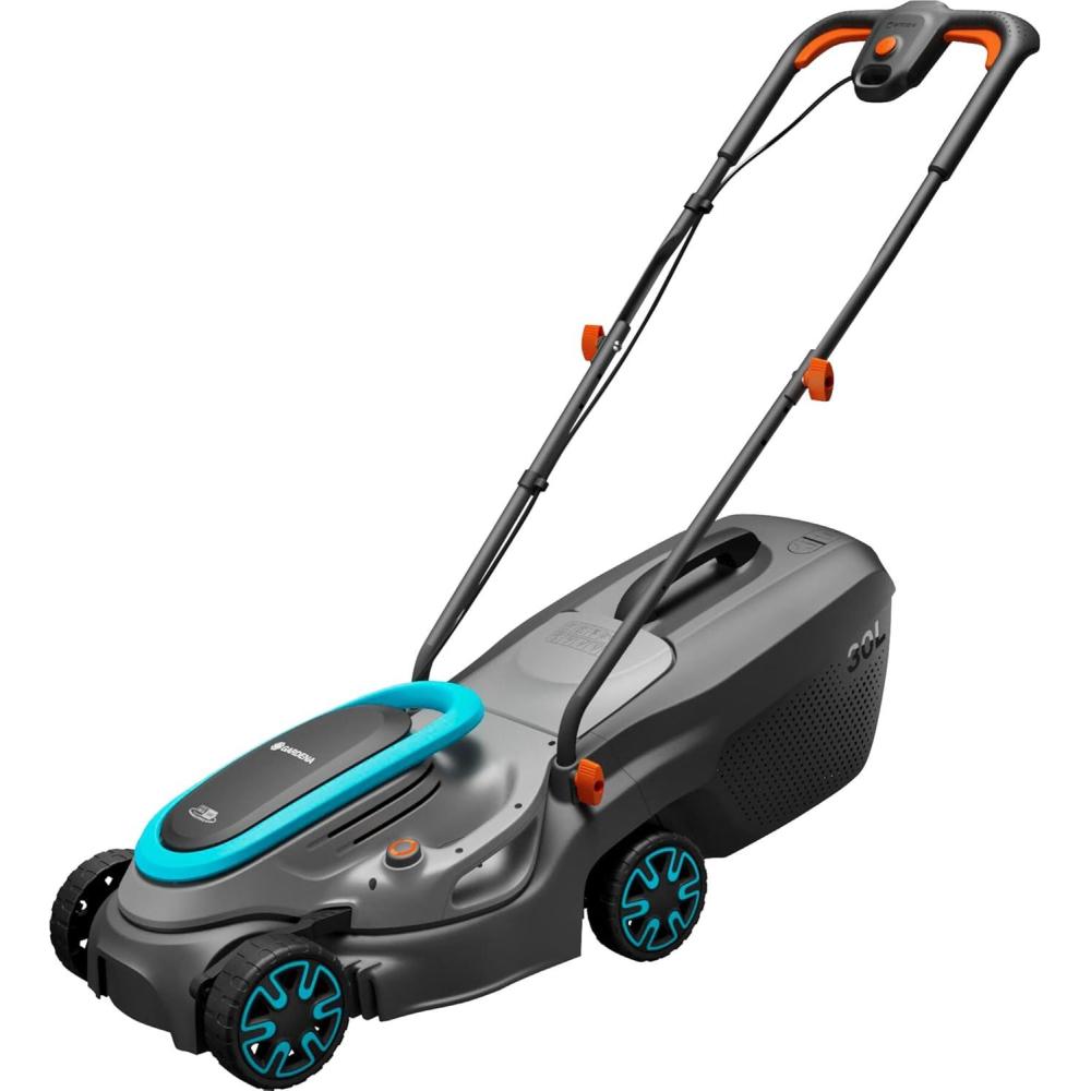 imageGardena set tondeuse gazon sans fil PowerMax 3736V P4A prt lemploi Tondeuse amplt350 m largeur coupe 37 cm volume bac 45 l rg central haut coupe moteur PowerPlus mode co 146382032cm anne du modle 2024