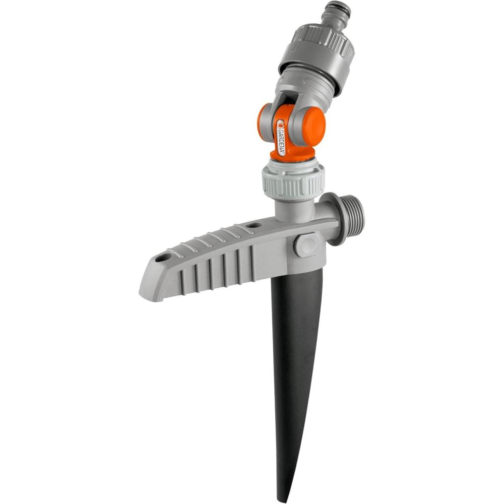 imagePrise deau avec nez de robinet articul de Gardena point de prlvement deau hors sol pour la tuyauterie ou le systme de gicleurs fixation variable aquastop filetage mle 34 Pouce 825420Spike