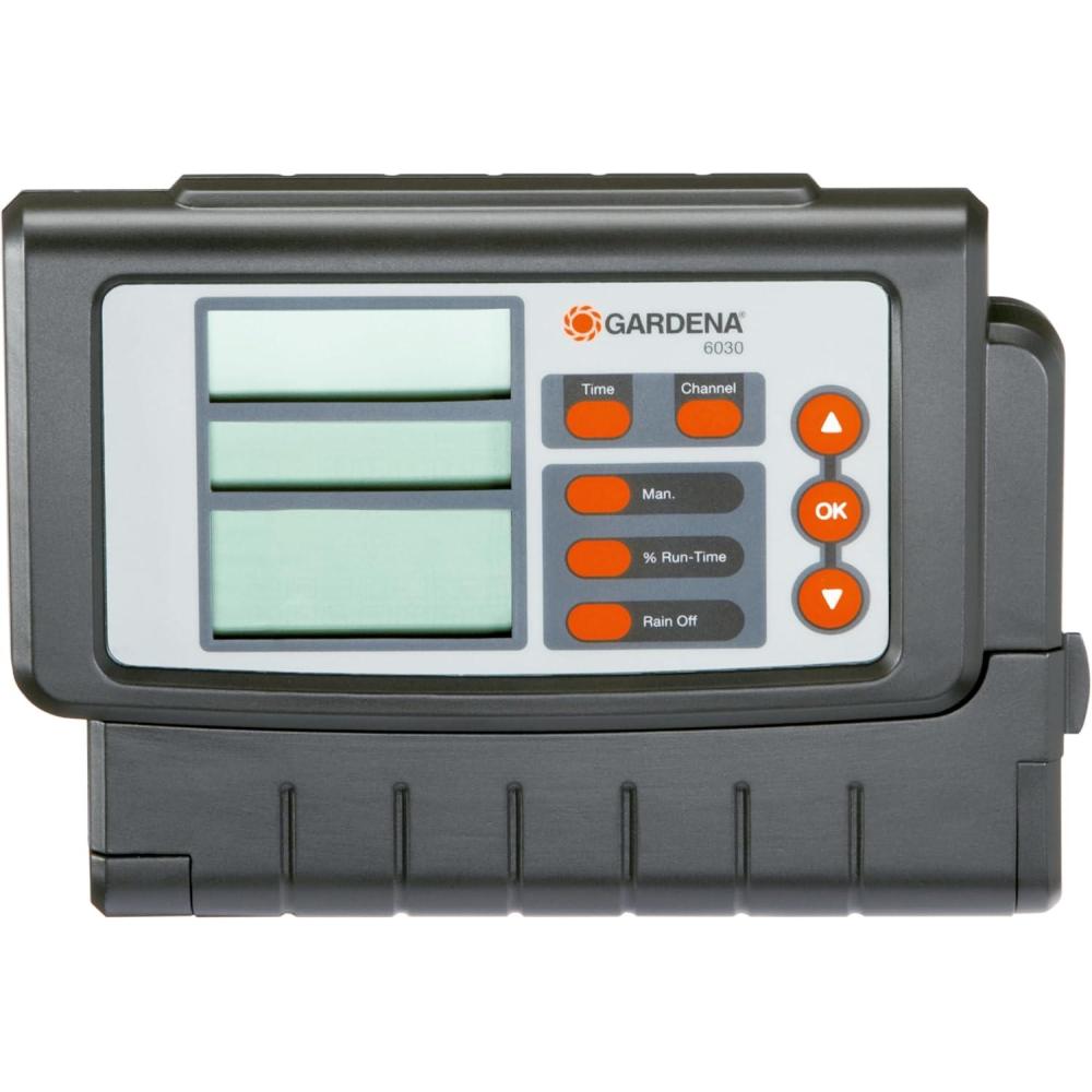 imageProgrammateur 4030 Classic de Gardena Programmateur pour lArrosage Automatique Grand cran pour jusqu 6 Vannes 128420Programmateur 6030 Classic