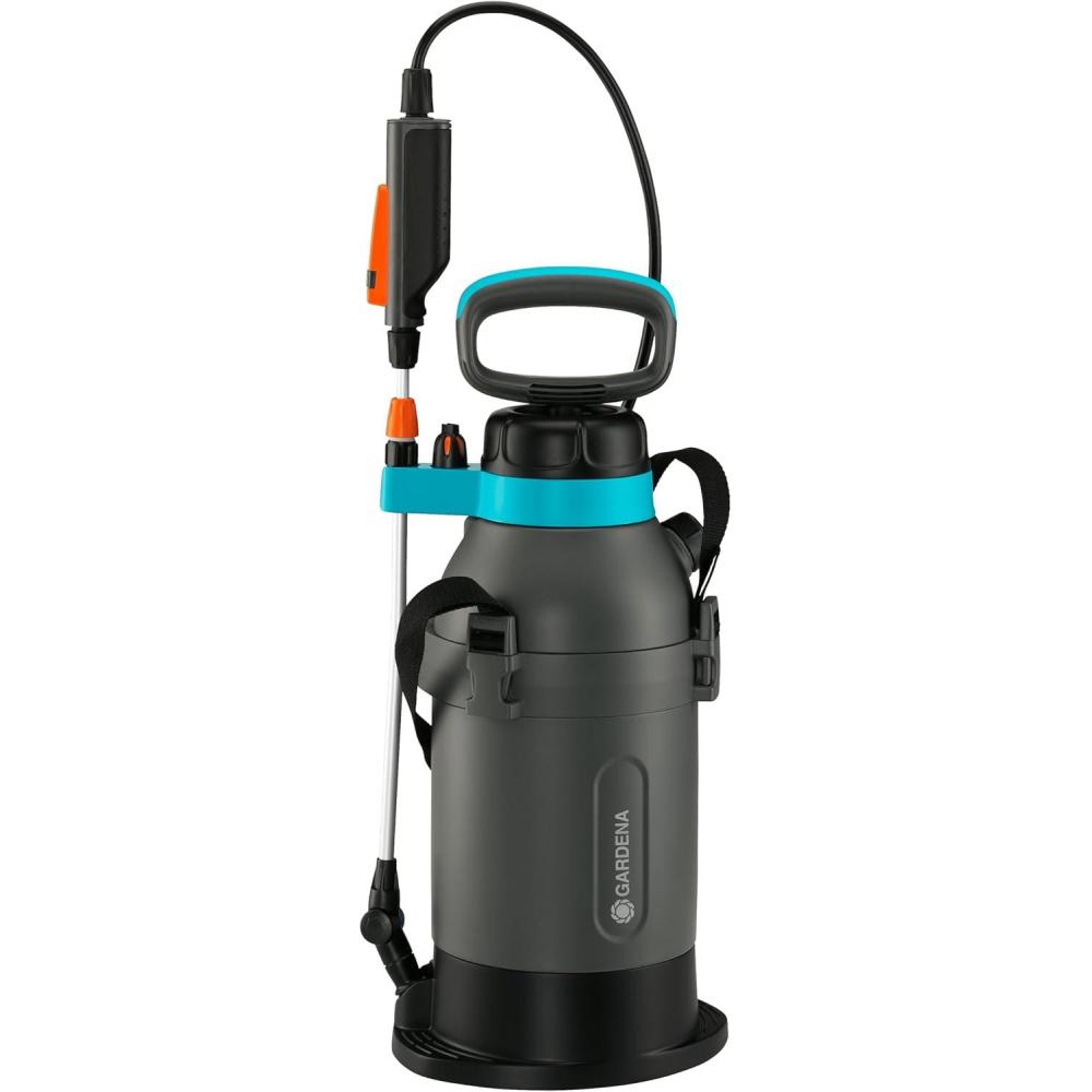 imagePulv press 5 l Comfort Gardena Pulv pressi et surface de marche intgre poigne de lance avec fonction de verrouillage bandouliresoupape de surpression 11130205l Plus