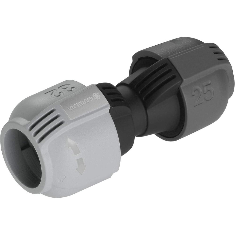 imageRaccord dangle mle de Gardena pice de raccordement pour raccordement dans la zone angulaire de larroseur escamotable T 380 25 mm x 12 Pouce technologie de raccordement QuickampampEasy 278220Connecteur de rduction