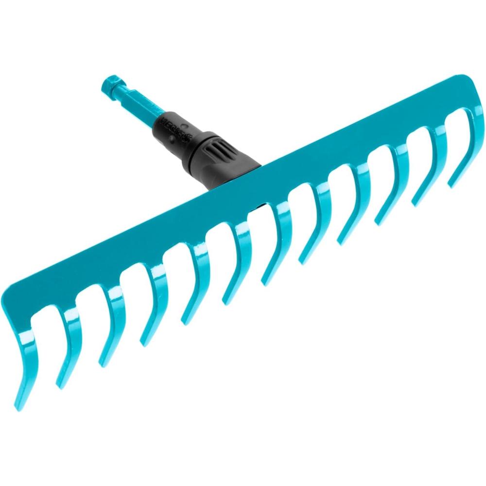 imageRteau de jardin Combisystem de Gardena rteau pratique avec 12 dents accessoire idal pour ratisser dsherber et travailler le sol largeur de travail 30 cm pour tous les manches cs 31772012 Zinken