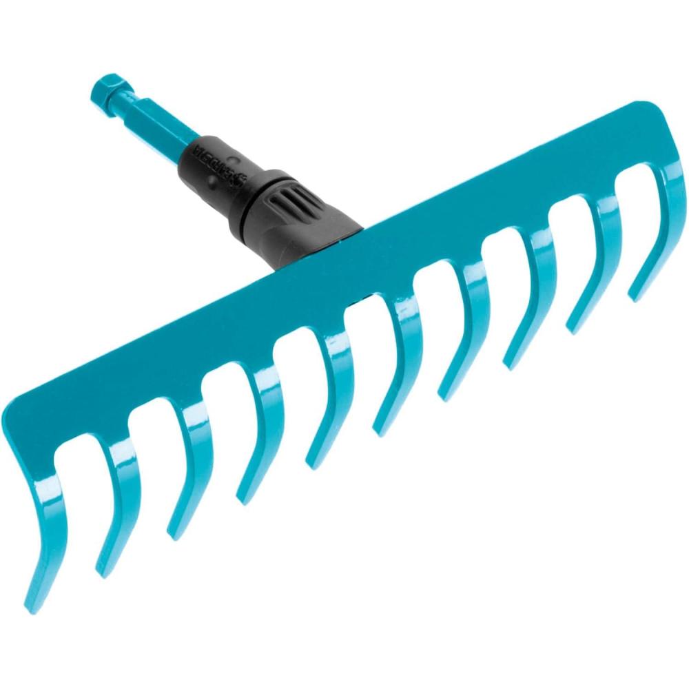 imageRteau de jardin Combisystem de Gardena rteau pratique avec 12 dents accessoire idal pour ratisser dsherber et travailler le sol largeur de travail 30 cm pour tous les manches cs 31772010 Zinken