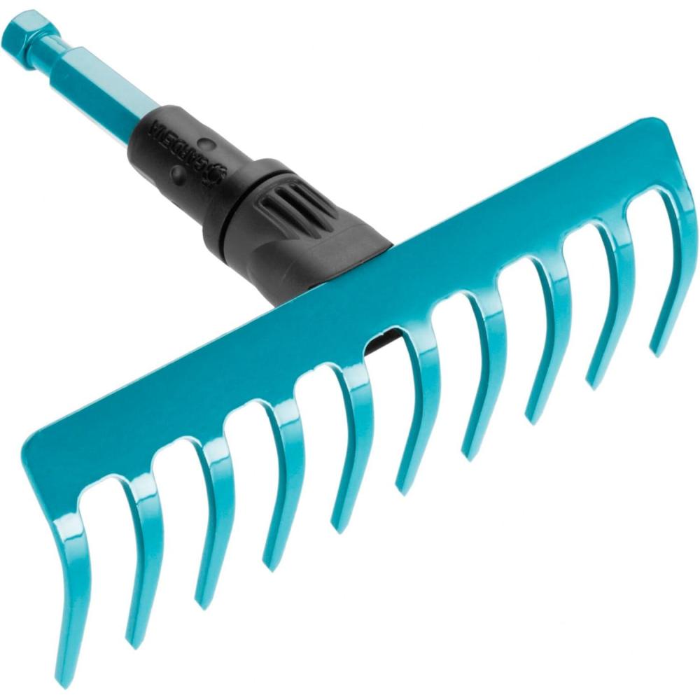 imageRteautrier Combisystem de Gardena rteau robuste avec 14 dents largeur de travail 36 cm construction double trier pour usage intensif pour tous les manches cs 316820Largeur 18 5 cm 10 Dents