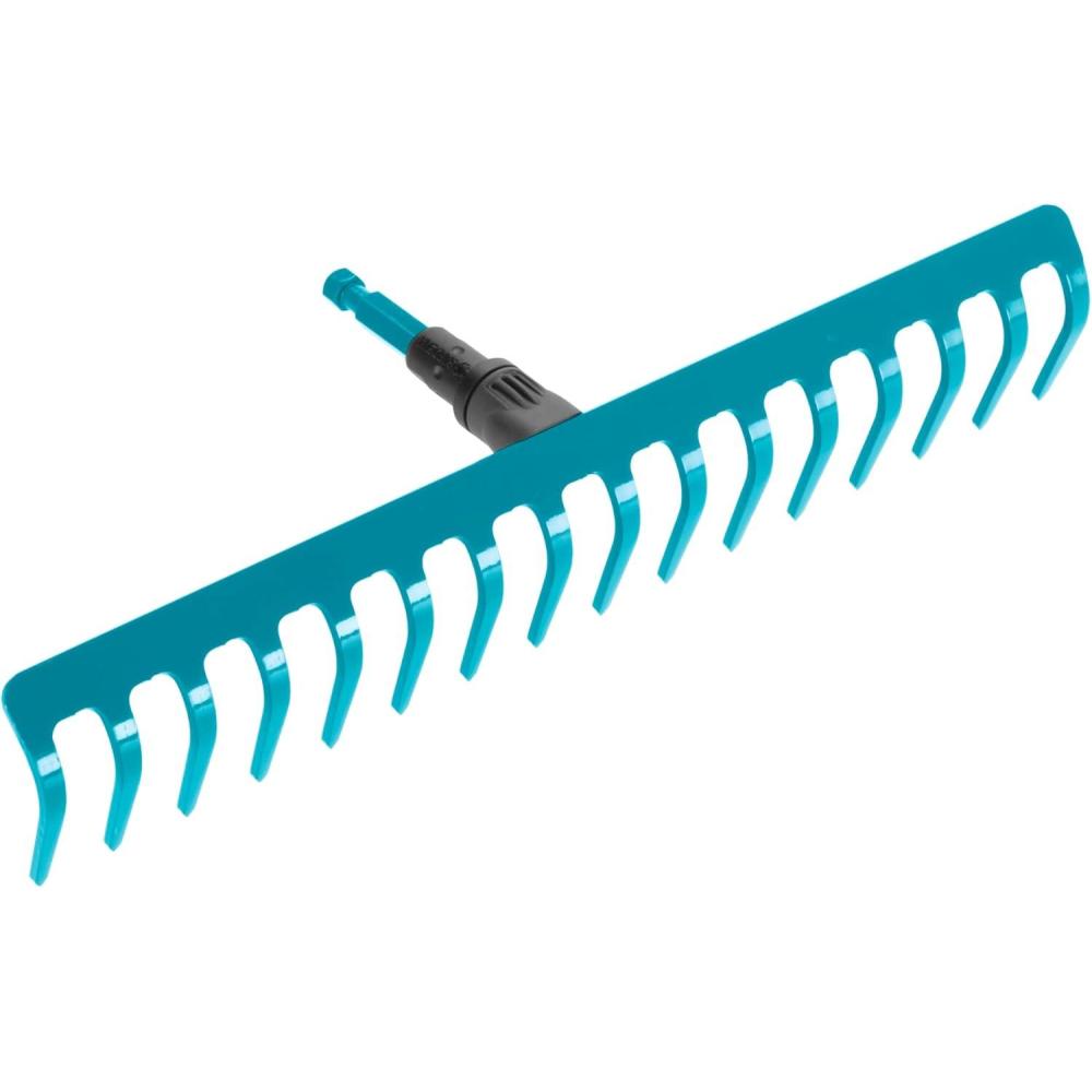imageRteautrier Combisystem de Gardena rteau robuste avec 14 dents largeur de travail 36 cm construction double trier pour usage intensif pour tous les manches cs 316820Largeur 41 cm 16 Dents