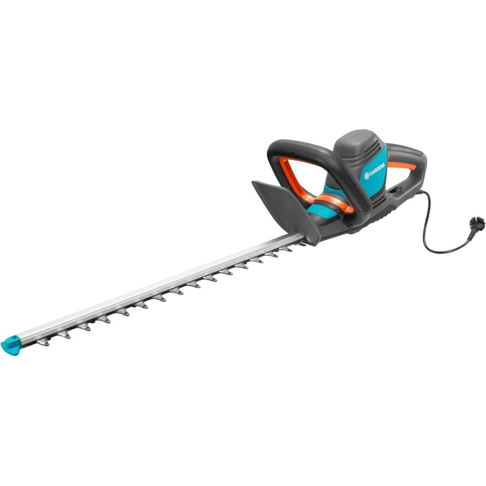 imageTaillehaies lectrique EasyCut 50055 de Gardena taillehaies lectrique avec moteur de 500 W 55 cm de longueur de lame cartement des dents de 18 mm bute de protection 983220Longueur de lame 50 cm 550 W