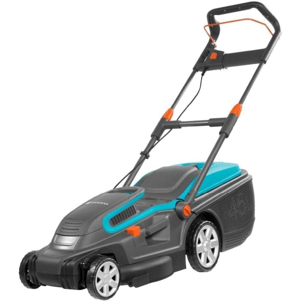 imageTondeuse lectrique PowerMax 180042 de Gardena tondeuse gazon jusqu 800 m largeur de coupe 42 cm capacit 45 l hauteur de coupe 20 60 mm guidon rabattable poigne ergonomique 504220