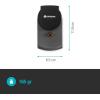 Adaptateur Smart Power de Gardena : connecteur commutable pour l&rsquo;extérieur pour Le raccordement d&rsquo;appareils électriques au Smart System de Gardena, p. ex. pour Pompes ou éclairages (19095-20)(1 pièce)