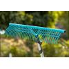 Balai à Gazon Acier Combisystem de Gardena : râteau à Feuillage, Largeur de Travail de 50 cm, idéal pour balayer Les déchets de Jardin, Compatible avec Tous Les Manches CS (3102-20)(Râteau à gazon (60 cm))