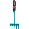 Balai à gazon Combisystem de Gardena : balai à main pour ramasser les déchets de jardin, largeur de travail 12 cm, en acier de qualité, poignée ergonomique, protection contre la corrosion (8919-20)(Râteau à fleurs)