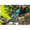 Balai à gazon Combisystem de Gardena : balai à main pour ramasser les déchets de jardin, largeur de travail 12 cm, en acier de qualité, poignée ergonomique, protection contre la corrosion (8919-20)(Balai à fleurs)