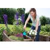 Balai à gazon Combisystem de Gardena : balai à main pour ramasser les déchets de jardin, largeur de travail 12 cm, en acier de qualité, poignée ergonomique, protection contre la corrosion (8919-20)(Transplantoir)