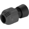 Coude 90° mâle de Gardena : pièce pour raccordement à l&rsquo;extrémité du tuyau, 25 mm x 1/2 Pouce, technologie de raccordement Quick&Easy, joint fileté auto-étanchéifiant (2780-20)(25 mm x 1&Prime; filetage femelle)