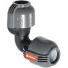 Coude 90° mâle de Gardena : pièce pour raccordement à l&rsquo;extrémité du tuyau, 25 mm x 1/2 Pouce, technologie de raccordement Quick&Easy, joint fileté auto-étanchéifiant (2780-20)(25 mm)
