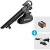 GARDENA Aspirateur souffleur PowerJet Collect avec Batterie P4A 18 V
