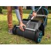 Gardena Aspirateur de Feuilles et de pelouse Balayeuse mécanique pour Le Jardin, avec Sac de Capture Amovible, système de brosses rotatives, poignée Ergonomique, Silencieux (3565-20)