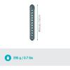 Gardena Barre à Outils Flex : Crochet Mural pour Outils de Maison et de Jardin, avec Prise Unique, Support de poignée, Horizontal, en matériau recyclé, Peut être équipé de manière Flexible (3506-20)