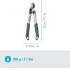 Gardena Ciseaux de succursale Premium 700b: Trade de dérivation pour la coupe douce et précise des plantes, des bras de profilé en aluminium à double courbe et stable (8710-20)(Bois Frais)