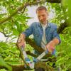 Gardena Ciseaux de succursale Premium 700b: Trade de dérivation pour la coupe douce et précise des plantes, des bras de profilé en aluminium à double courbe et stable (8710-20)(Bois Frais)