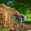 Gardena Ciseaux de succursale Premium 700b: Trade de dérivation pour la coupe douce et précise des plantes, des bras de profilé en aluminium à double courbe et stable (8710-20)(Bois Sec)