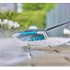 Gardena Cleansystem Brosse à Manche Dure : Brosse pour Le Nettoyage intensif des Surfaces Peu sensibles, Poils de différentes Longueurs, raccord au Manche Cleansystem, Grandes Surfaces (18816-20)(Simple)