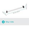 Gardena Device Holder Plus: Support Mural pour Outils ménagers et de Jardin, 78 cm de Large, Max 60 kg, Peu encombrant, Extensible de manière Flexible, Peut être équipé Individuellement (3509-20)