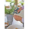 Gardena HerbCut : Ciseaux à herbes en acier inoxydable pour couper les herbes ligneuses, lame de 52 mm, manches en plastique recyclé, avec fonction défoliation pour le romarin par exemple (12214-20)(herbes boisées)