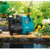 Gardena Pompe de jardin 3000/4, Basic Set: Pompe d&rsquo;arrosage avec unité d&rsquo;aspiration 3,5 m et tuyau Classic 20 m, pulvérisateur d&rsquo;eau et pièces de raccord, débit 3000 l/h, 600 W, arbre inox (9011-47)(jusqu&rsquo;à 5.000 l/h)