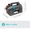 Gardena Pompe de jardin 4200 Silent Set :Pompe d&rsquo;irrigation très silencieuse et innovante avec kit d&rsquo;aspiration de 3,5 m et tuyau classique de 20 m, débit 4200 l/h, moteur 600 W, étanche(9055-20)