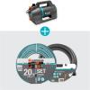 Gardena Pompe de jardin 4200 Silent Set :Pompe d&rsquo;irrigation très silencieuse et innovante avec kit d&rsquo;aspiration de 3,5 m et tuyau classique de 20 m, débit 4200 l/h, moteur 600 W, étanche(9055-20)