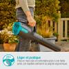 Gardena Souffleur de feuilles sans fil PowerJet 18V P4A sans batterie : souffleur de feuilles efficace avec moteur de 18 V, vitesse de soufflage 100 km/h, faible poids, poignée ergonomique (14890-55)(sans batterie)