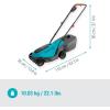 Gardena Tondeuse à Gazon sans Fil EasyMax 30/18V Ready-to-Use Set: Largeur de Coupe de 30 cm, avec Batterie Power for All, compacte et maniable, idéale pour Les Petits Jardins (14629-20)