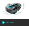Gardena Tondeuse Robot Smart SILENO Life 1000 m² Set: Technologie Lona IA innovante, réglage Via Application, SensorControl, pour pentes 35% Max, passerelle Smart, FR-Version (19702-66)(600m2)