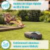 Gardena Tondeuse Robot Smart SILENO Life 1000 m² Set: Technologie Lona IA innovante, réglage Via Application, SensorControl, pour pentes 35% Max, passerelle Smart, FR-Version (19702-66)(500m2)