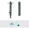 Gardena combisystem tool strip Flex : système d&rsquo;organisation pour outils de maison et de jardin, avec fiches individuelles, en matériau recyclé, extensible, peut être équipé individuellement (3505-20)(anthracite  turquoise)