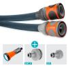 Gardena kit Liano Xtreme 1/2 pouce, 10 m: Tuyau d’arrosage textile extrêmement robuste, pour robinets d’eau intérieurs, avec intérieur en PVC, léger, résistant aux intempéries (18460-20)